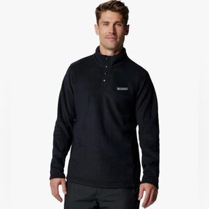 COLUMBIA Fleece Half Snap Pullover Men’s XL Black NWOT